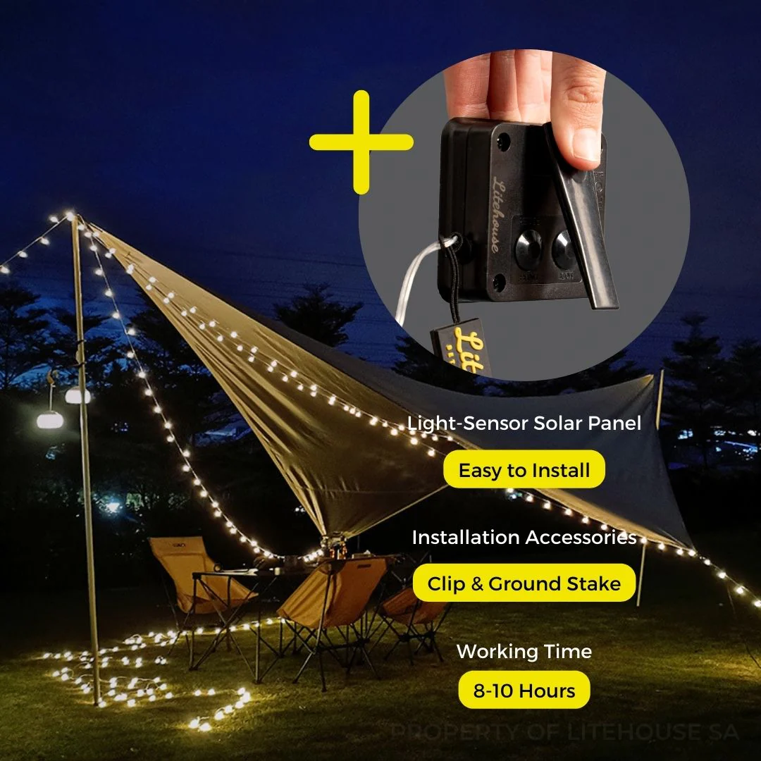 White Bubble Ball Solar Fairy Lights - Image 5