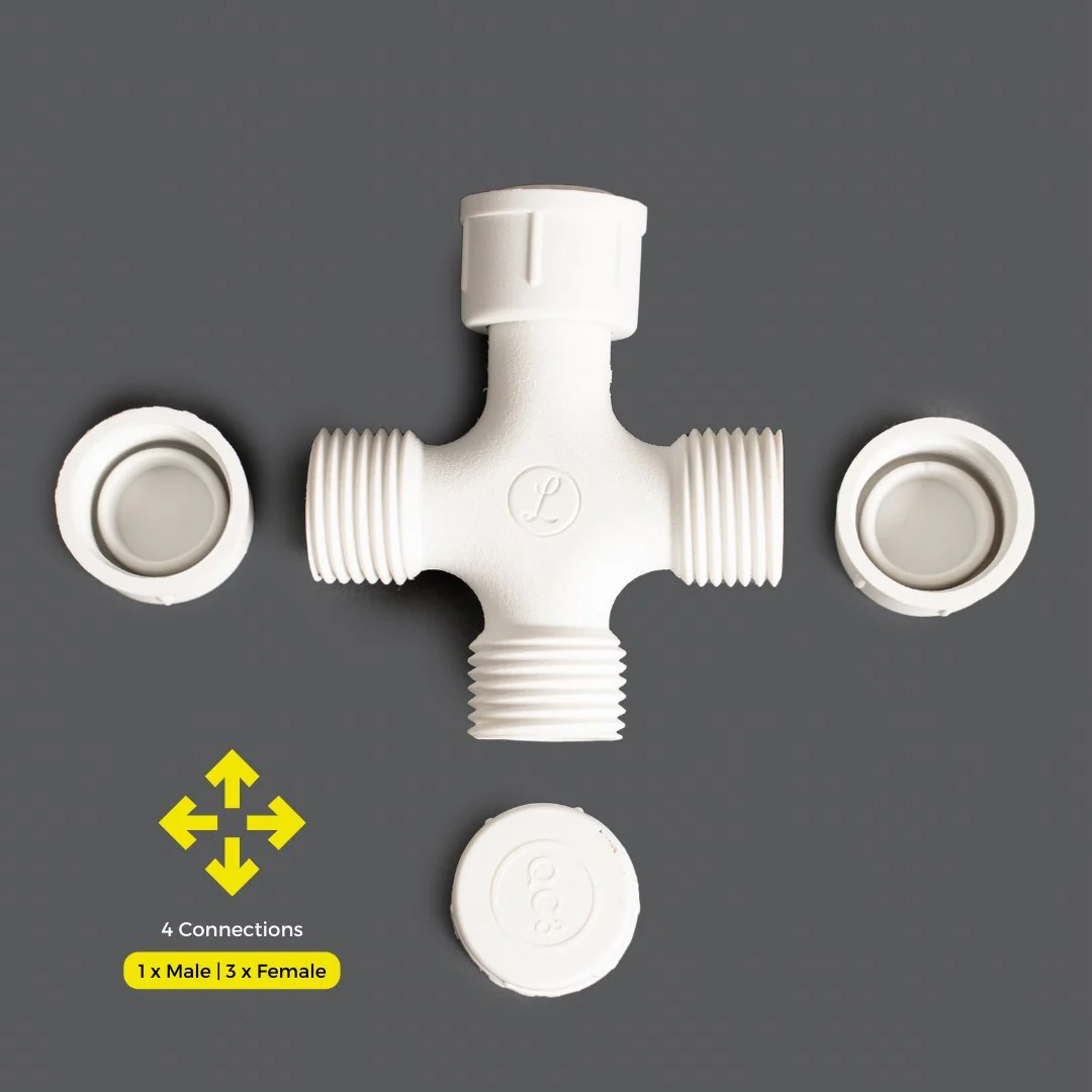 4-Way Connector for Plug-In Festoon Bulb String Lights - 220-240V - Image 5