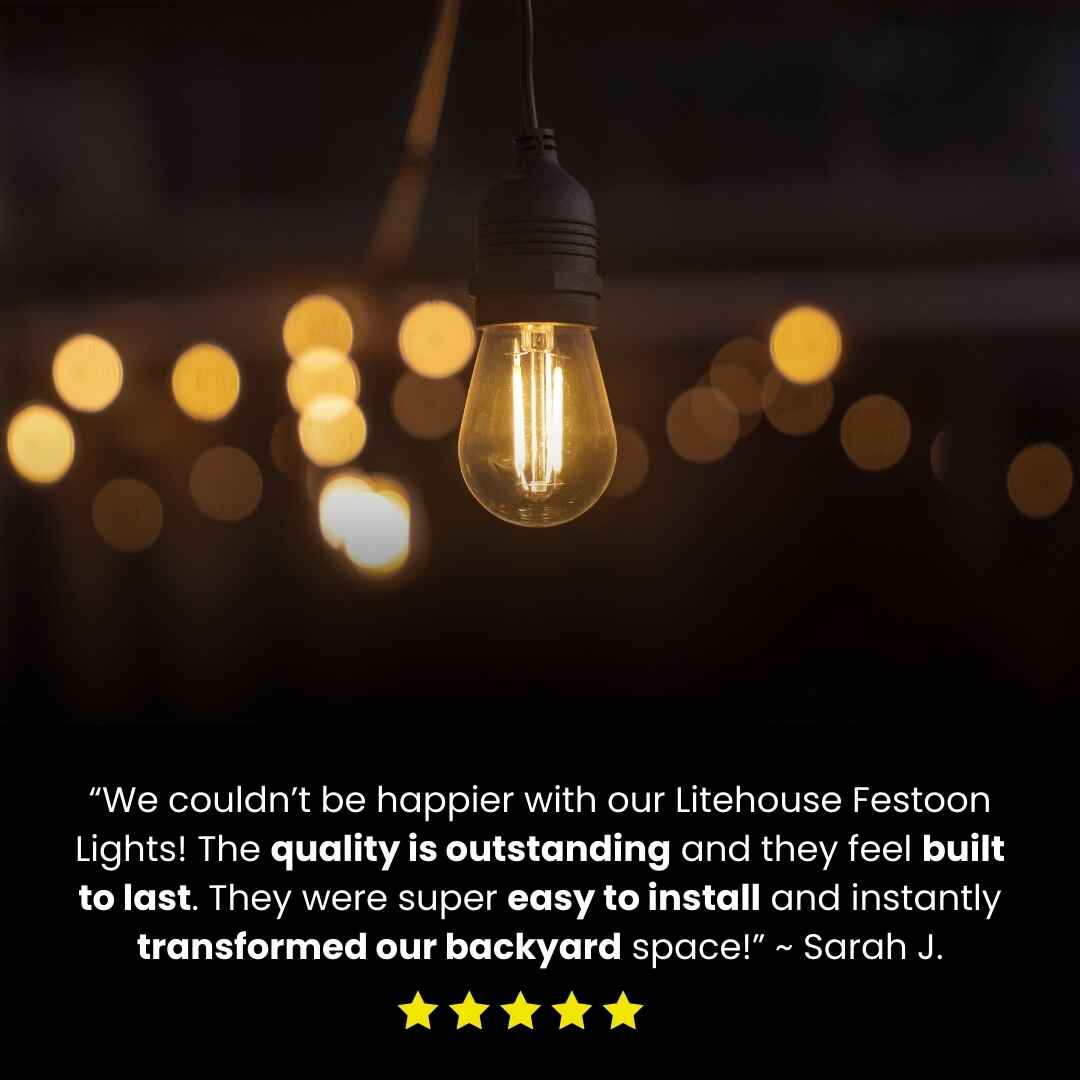 Plug-In Festoon Bulb String Lights - Image 4