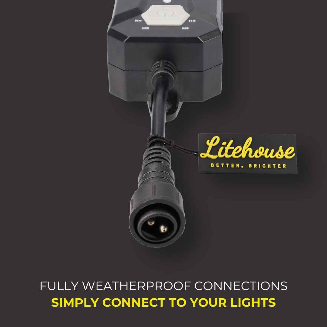 Weatherproof SMART Dimmer With Remote for Plug-In Festoon Bulb String Lights - 220-240V - Image 3
