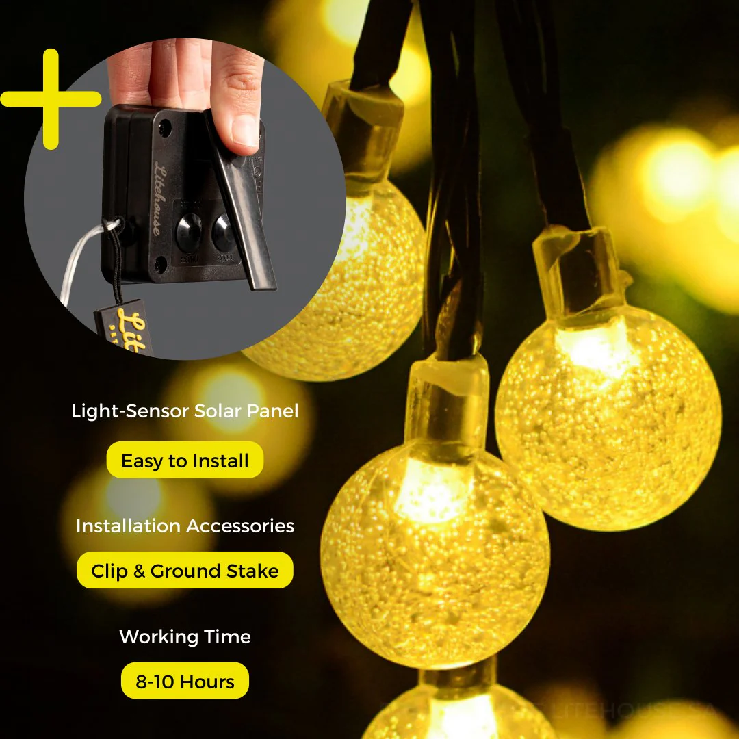 Solar Bubble Ball Fairy Lights - Image 4