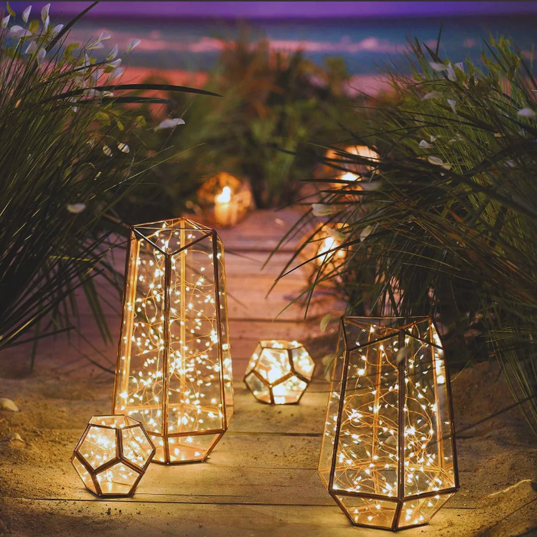 Copper Wire Solar Fairy Lights - Image 6