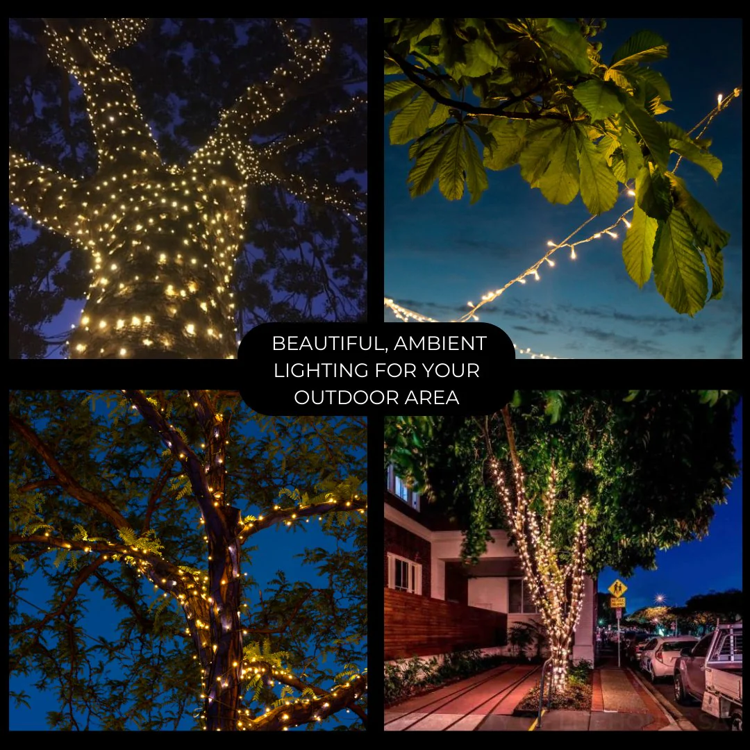 Black String Solar Fairy Lights - Image 4