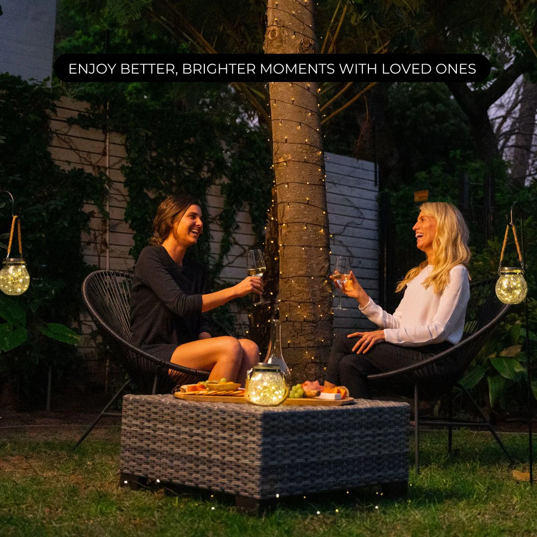 Black String Solar Fairy Lights - Image 5