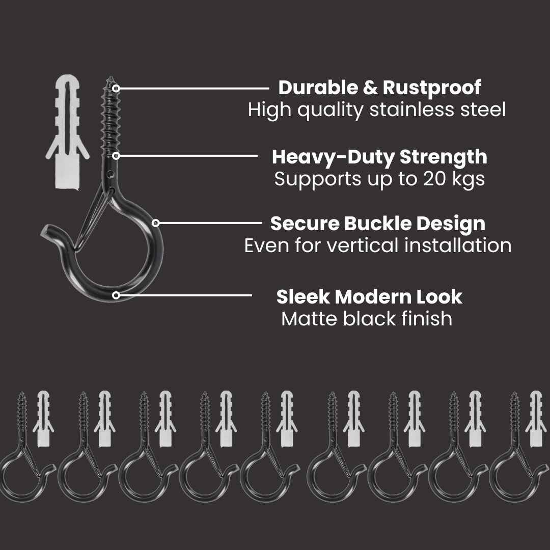 Stainless Steel Setup Hooks for Bulb String Lights - 20pc - Image 3