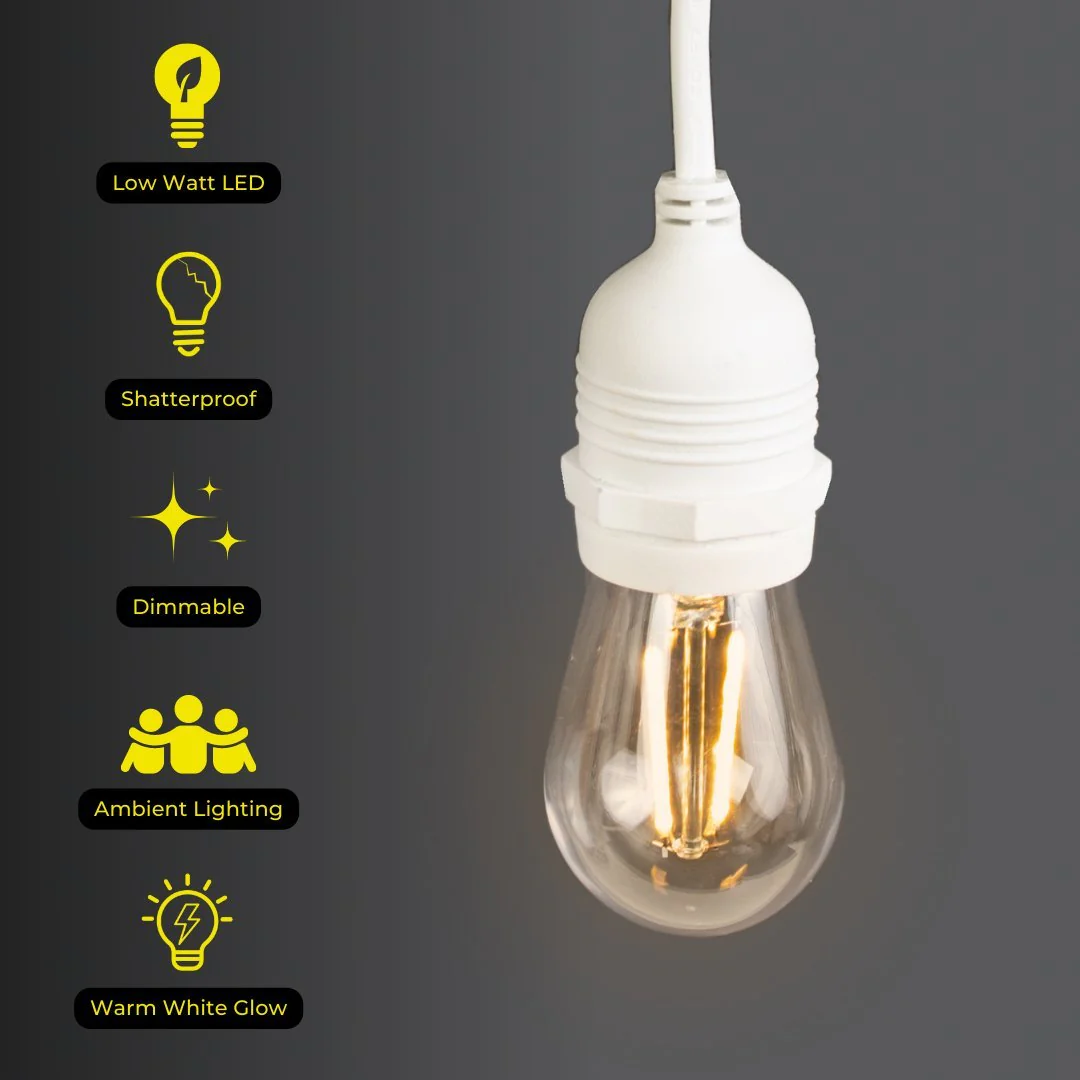 Plug-In Festoon Replacement Bulb - Traditional LED Bulb (S14, E27, 220-240) - Image 5