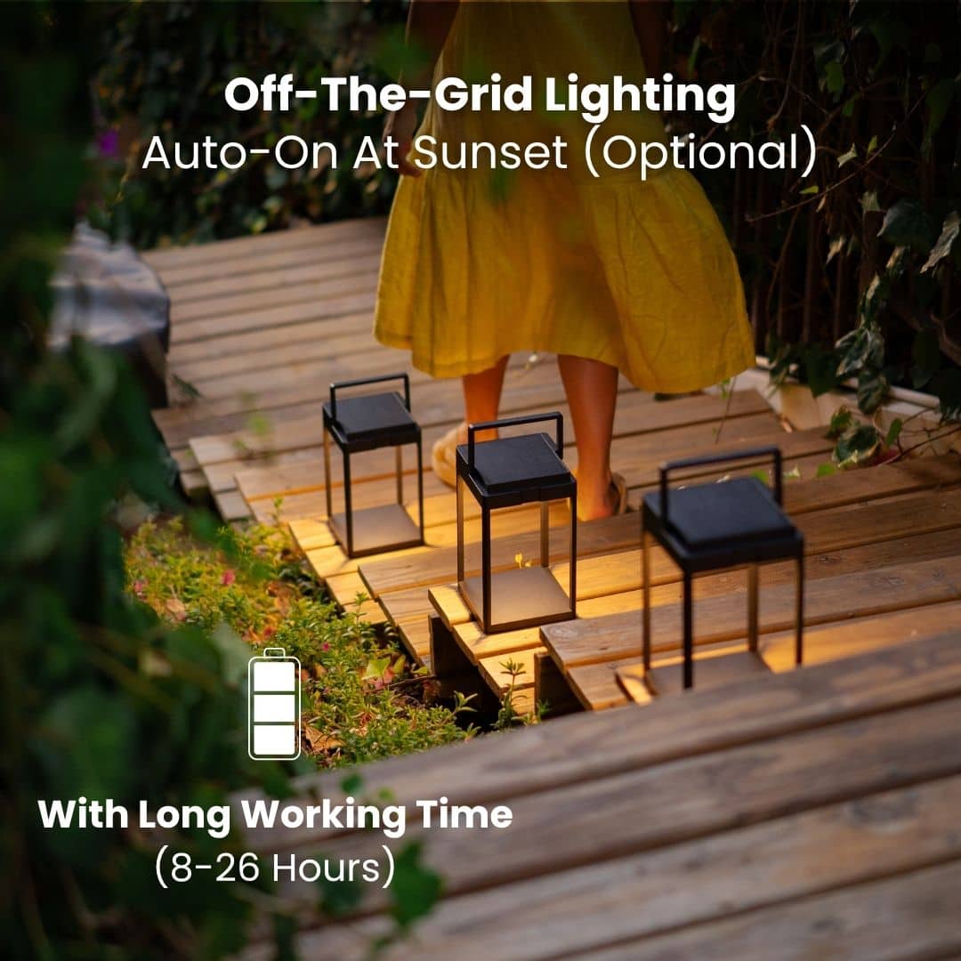 Luxury Metal Solar Lantern - Image 10