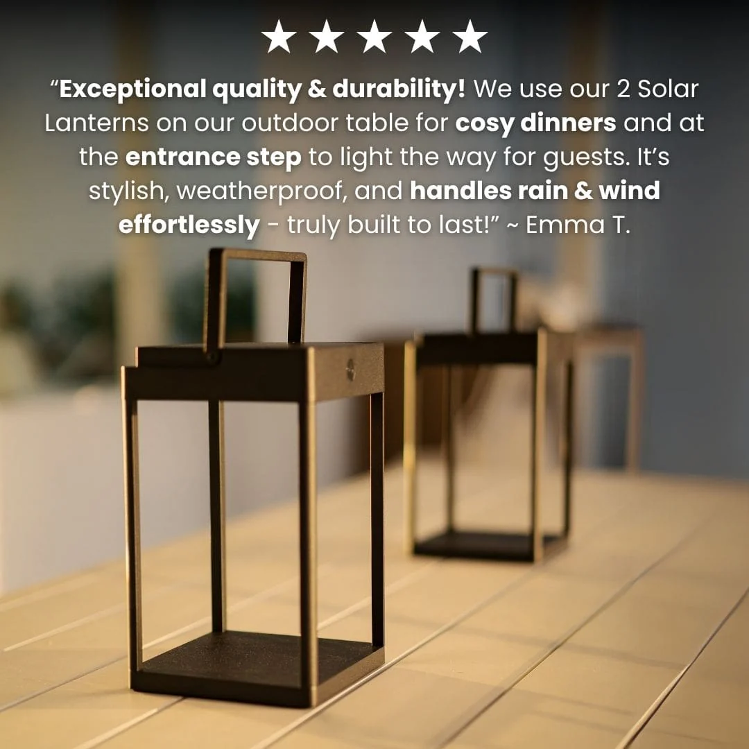 Luxury Metal Solar Lantern - Image 13