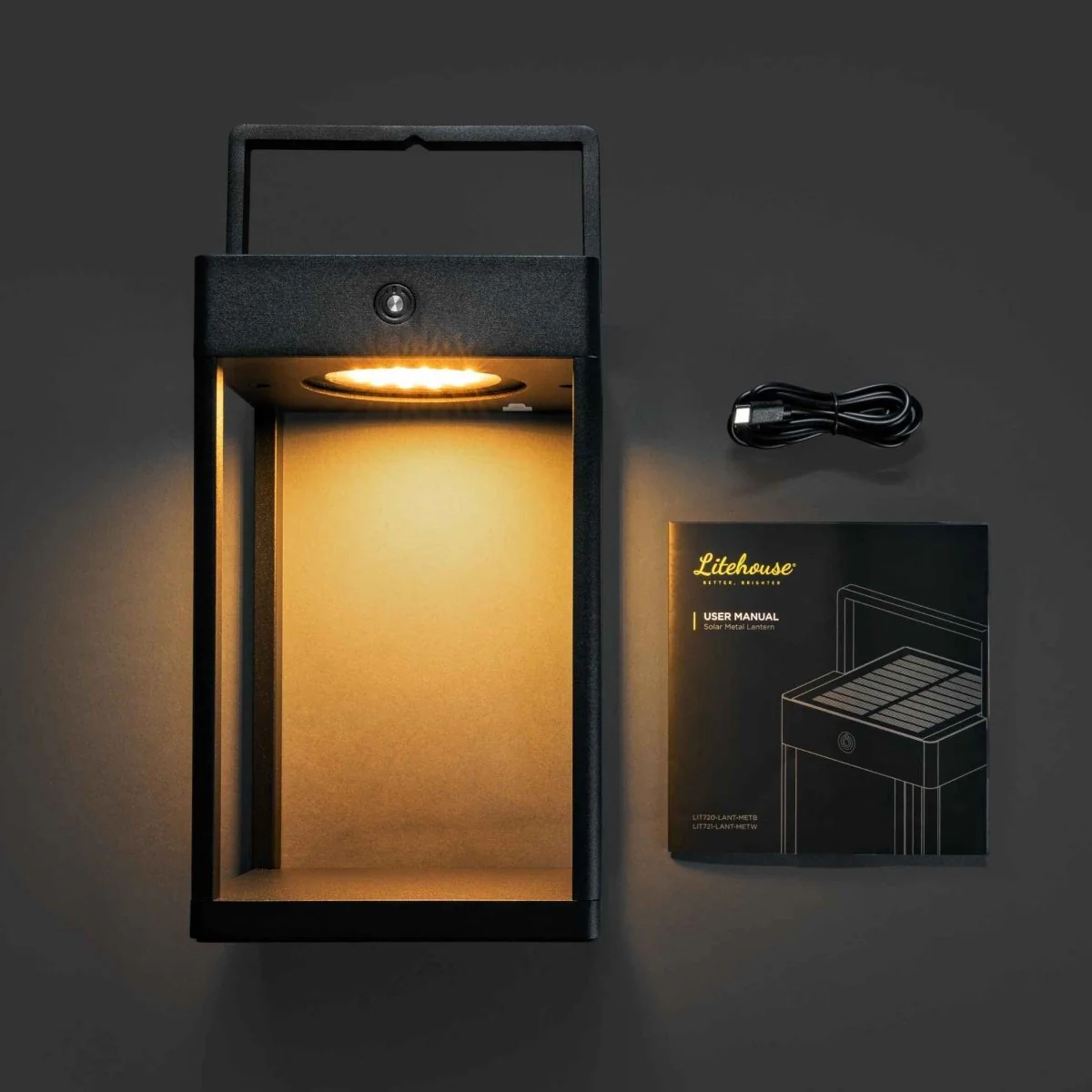 Luxury Metal Solar Lantern - Image 4