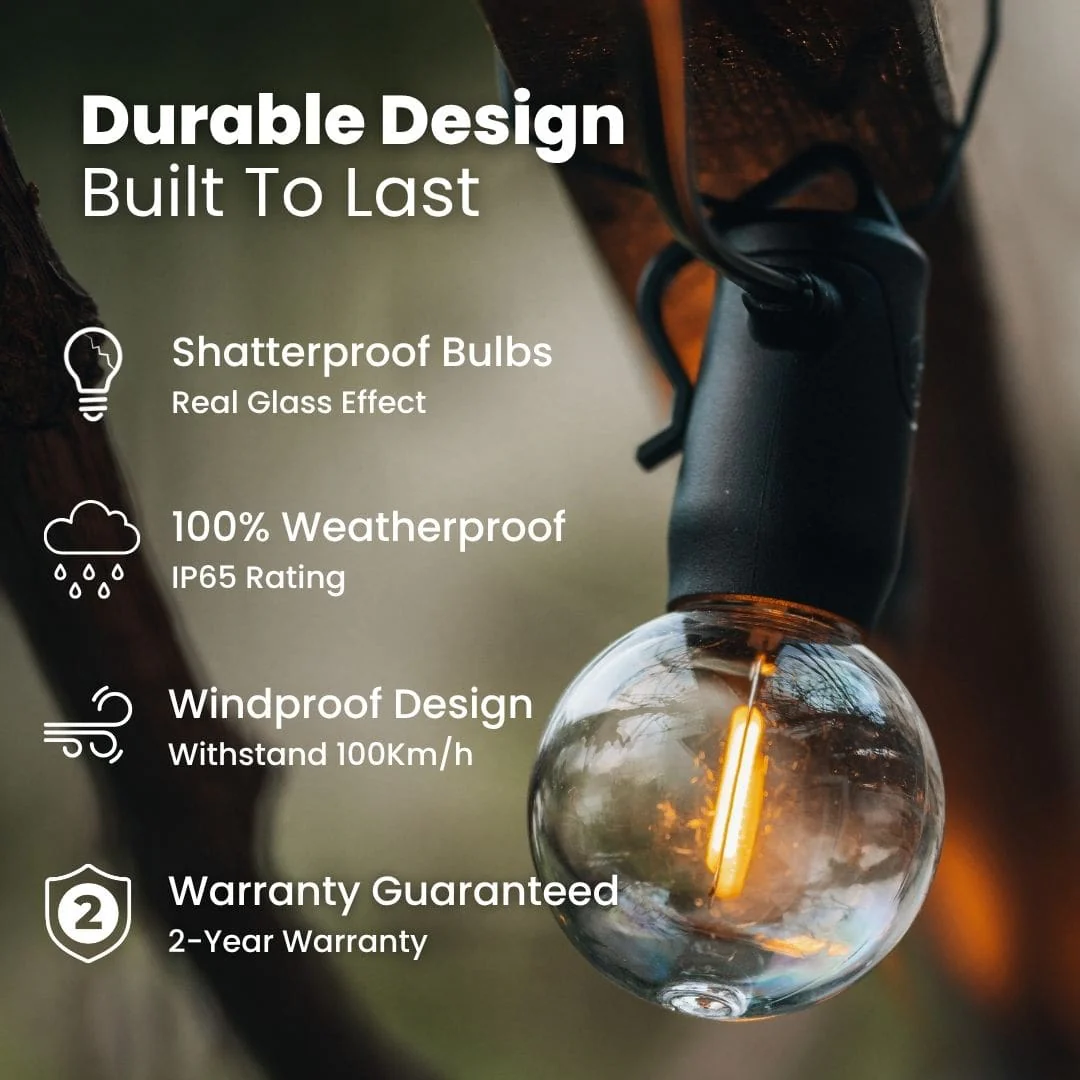 Solar Mini Bulb String Lights - Image 3